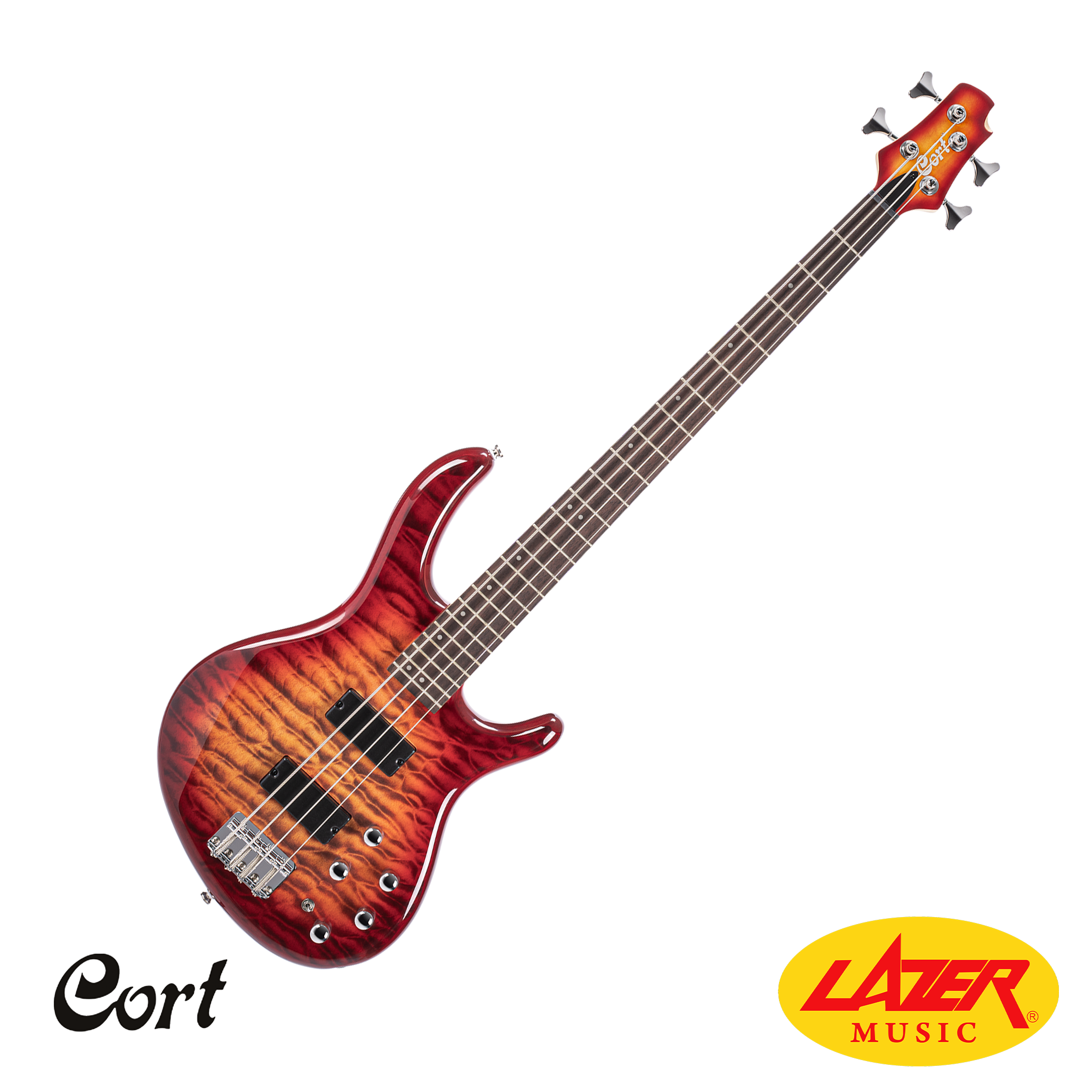 Cort DLX-PLUS Bass Guitar (Red)